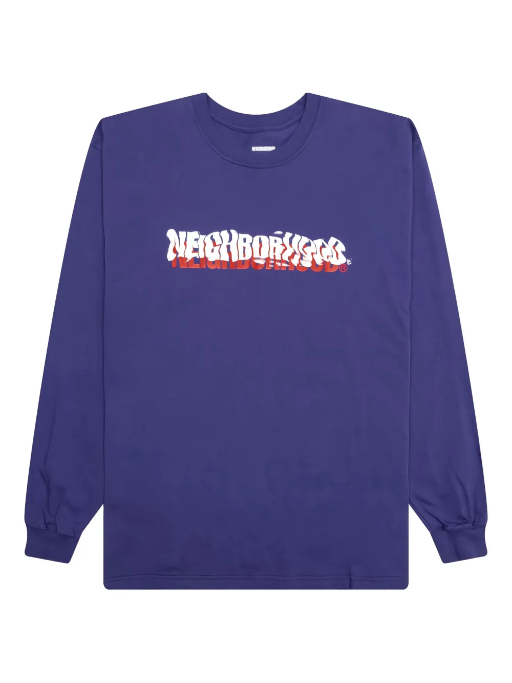 Neighborhood Sweater met logo-reliëf en lange mouwen Blauw