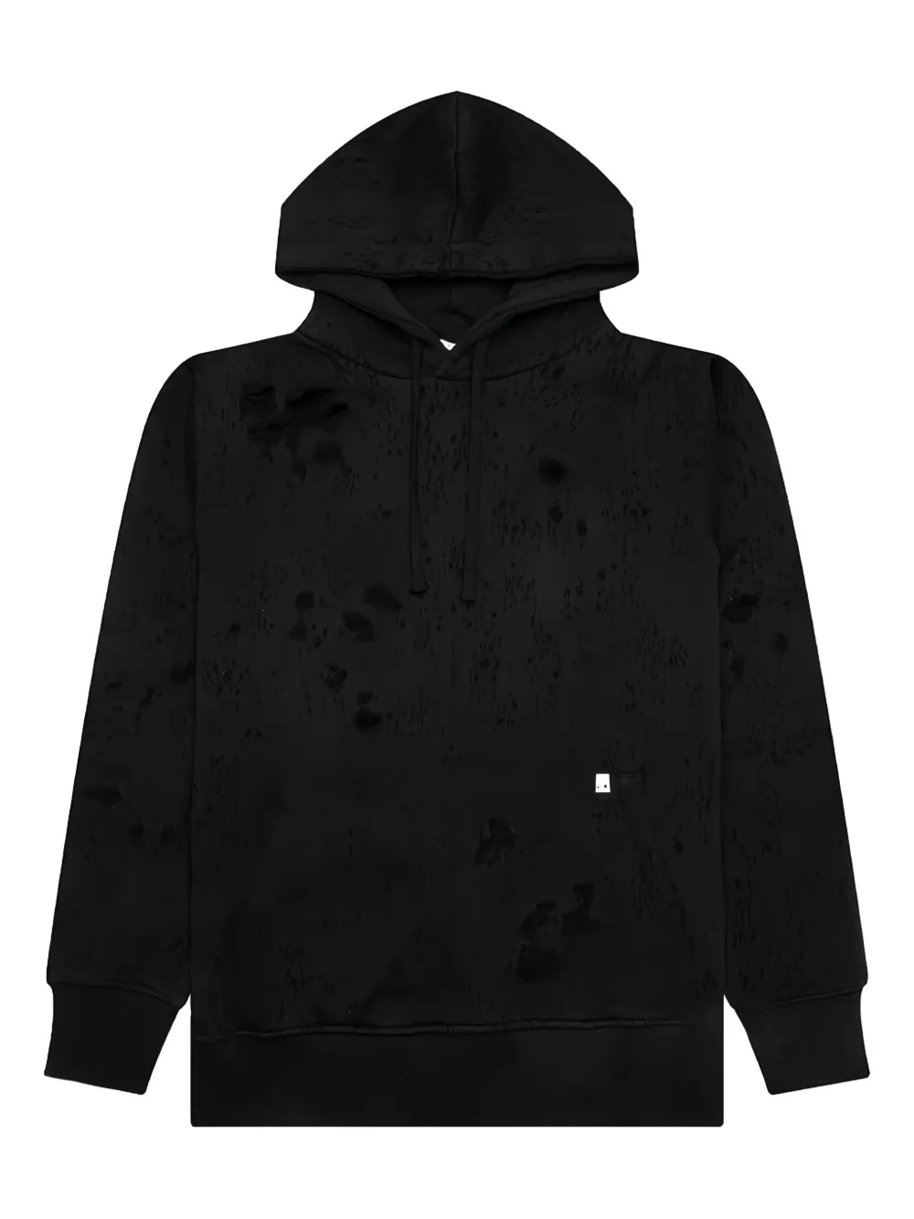 6 MONCLER 1017 ALYX 9SM distressed hoodie - ブラック 6 MONCLER 1017 ALYX 9SM distressed hoodie - ブラック