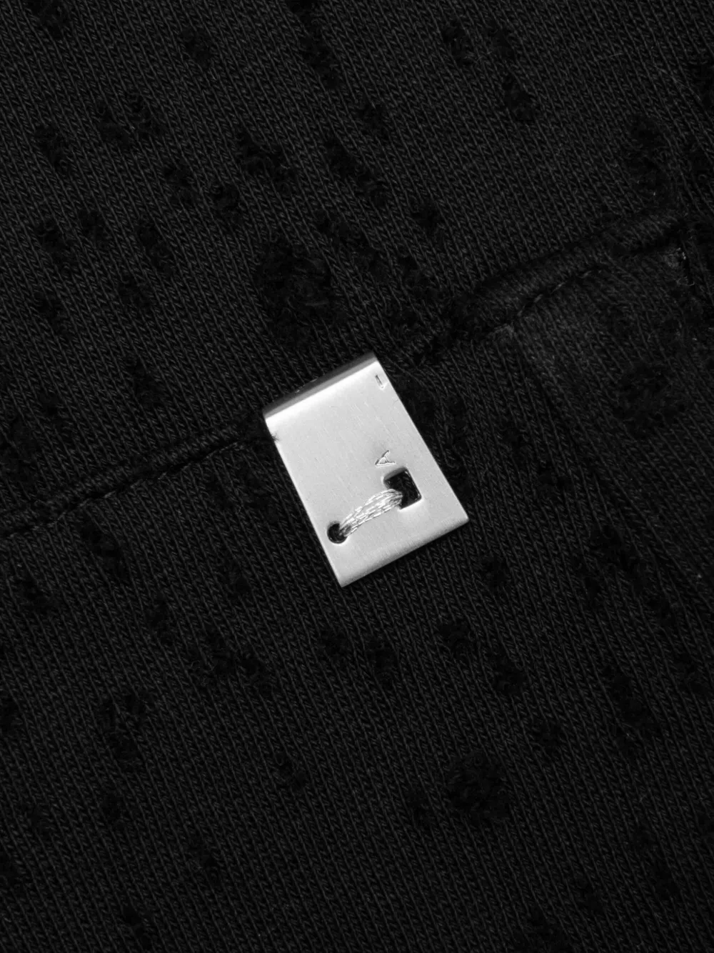6 MONCLER 1017 ALYX 9SM Gerafelde hoodie Zwart
