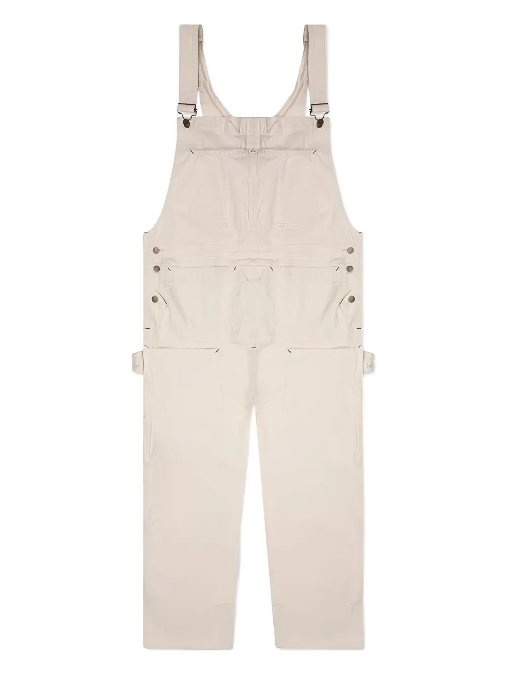 SOUTH2 WEST8 cotton canvas button overalls - ニュートラル SOUTH2 WEST8 cotton canvas button overalls - ニュートラル