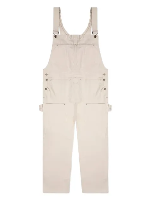 SOUTH2 WEST8 cotton canvas button overalls