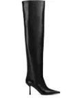 Le Silla 80MM leather pointed-toe knee-high boots - Black