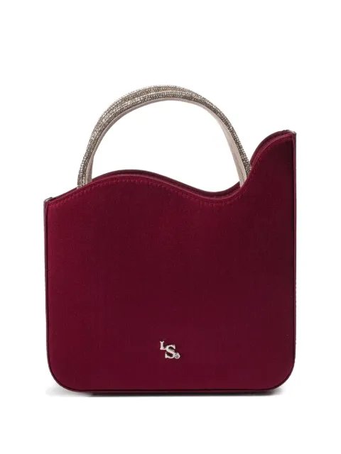 Le Silla small Ivy crystal-embellished satin tote bag