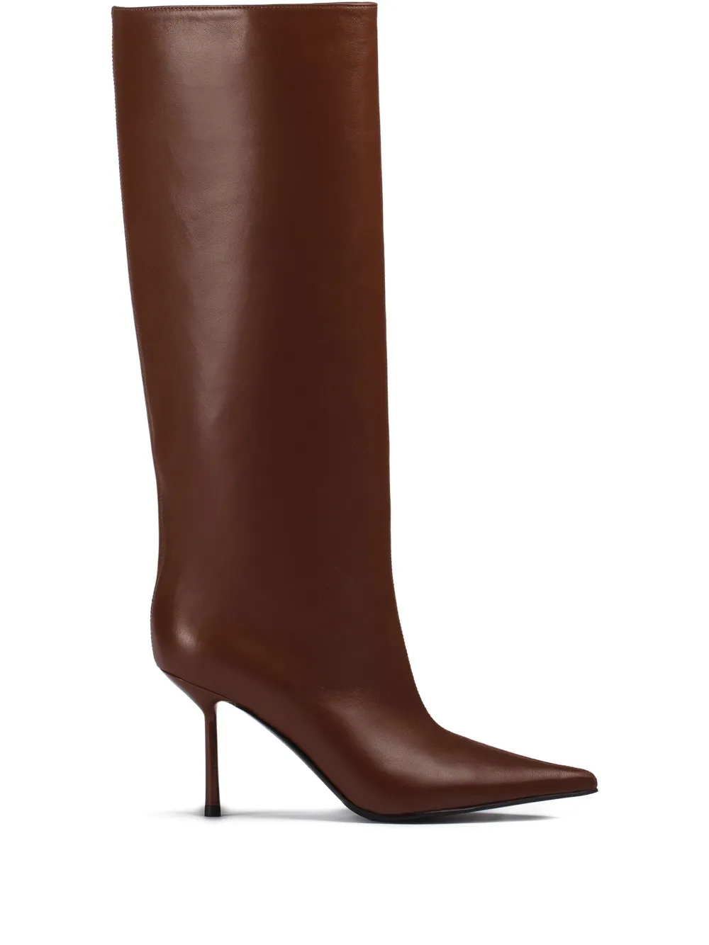 Le Silla 80MM pointed-toe knee-high boots Brown