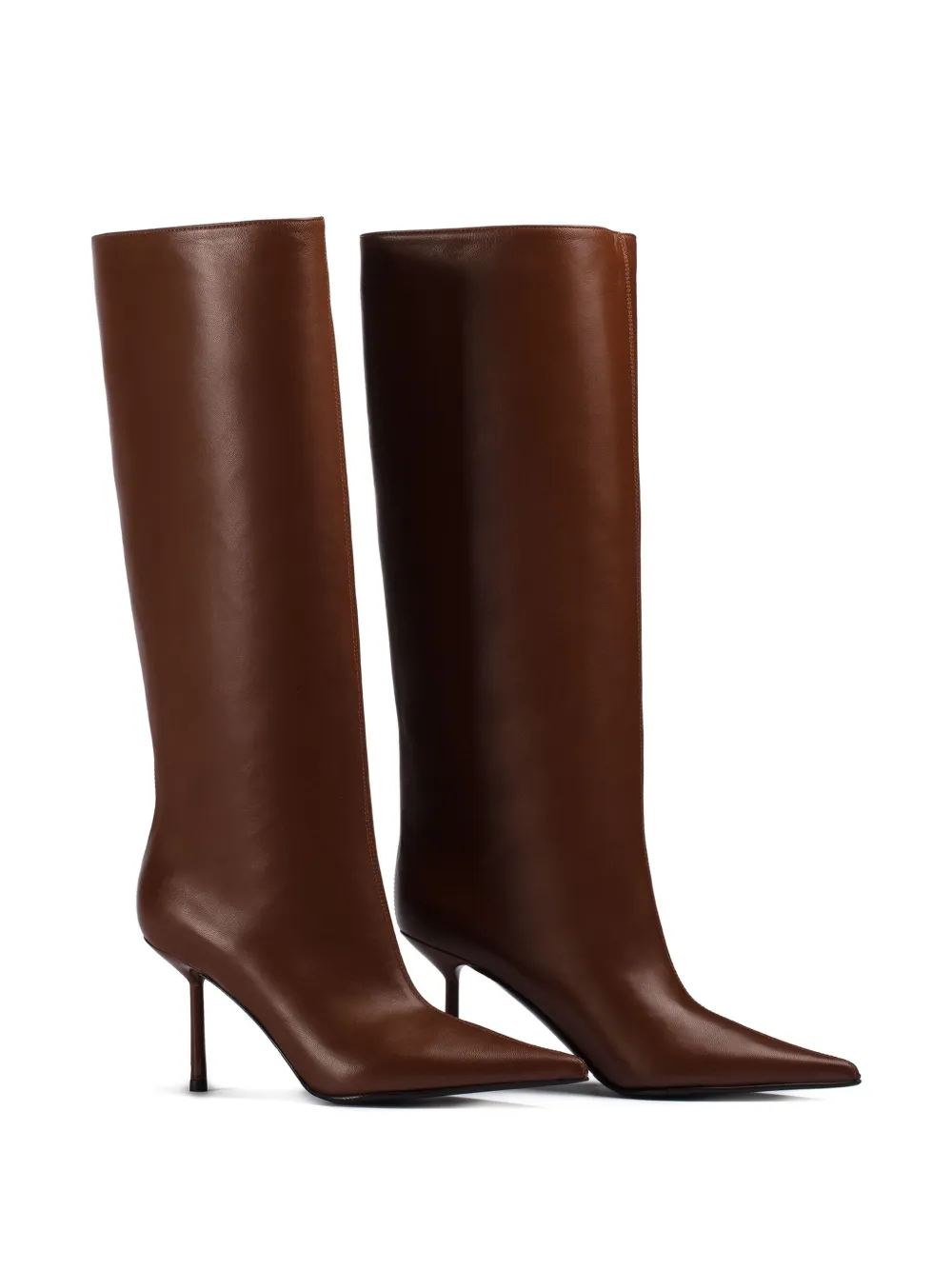 Le Silla 80MM pointed-toe knee-high boots Brown