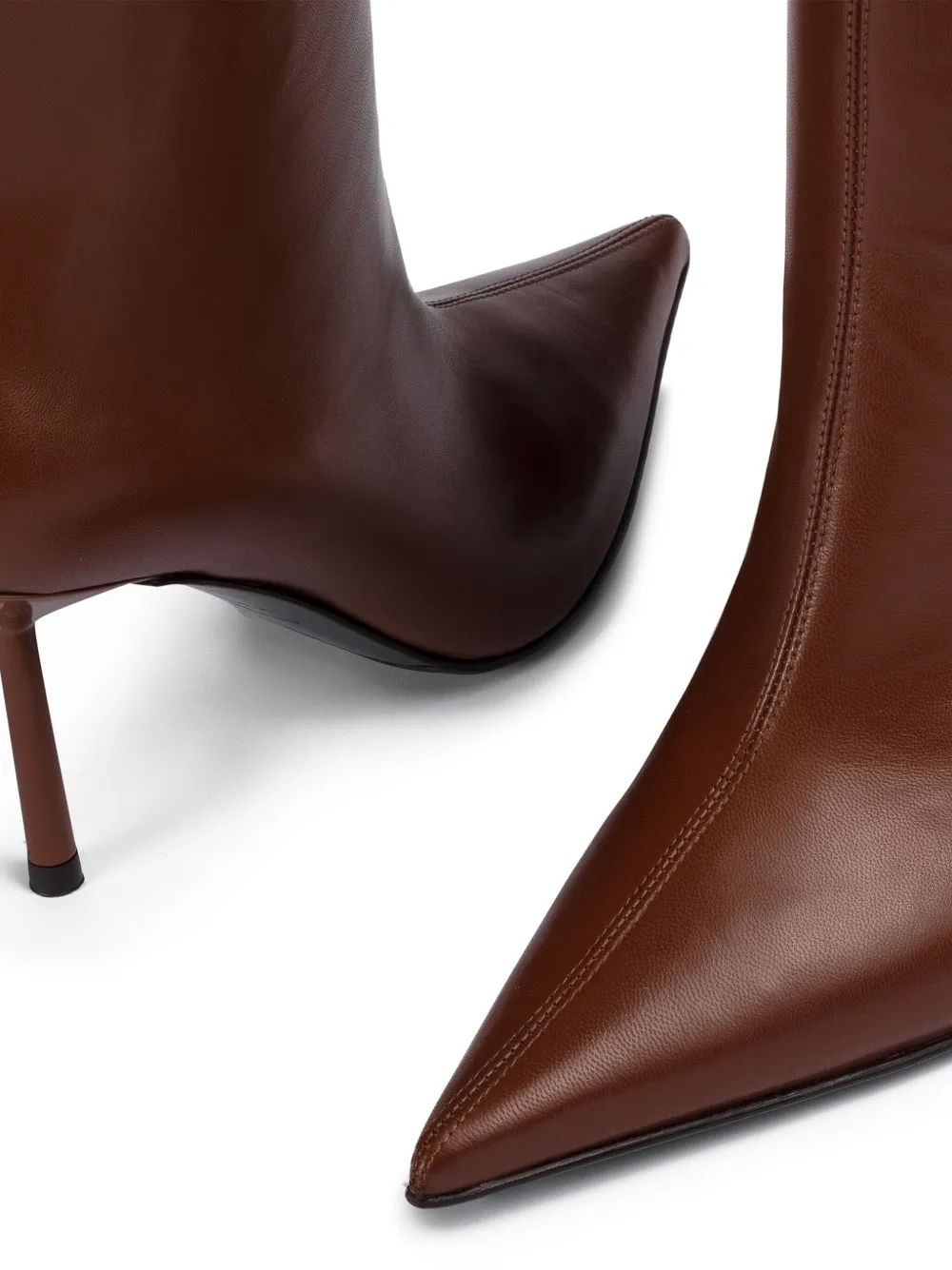 Le Silla 80MM pointed-toe knee-high boots Brown