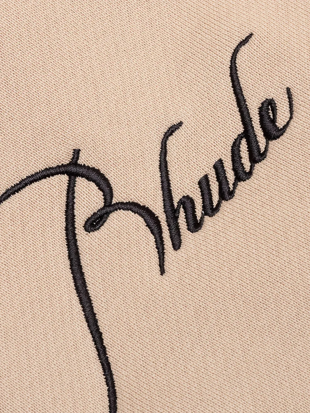 RHUDE Sweater met borduurwerk en rits Beige
