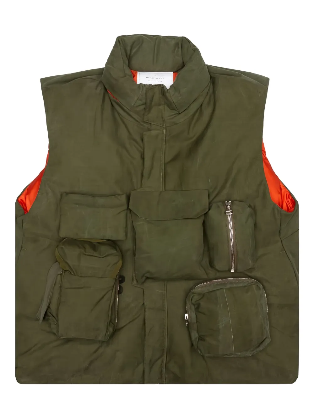 Readymade multi-pocket padded gilet - グリーン Readymade multi-pocket padded gilet - グリーン