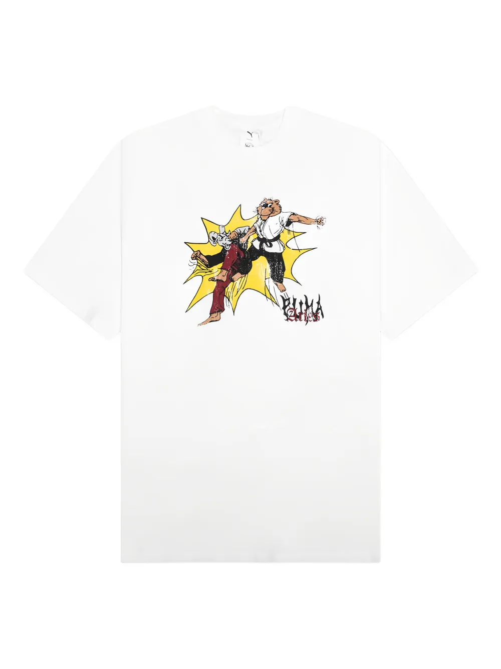 PUMA x Aries T-shirt met ronde hals Wit