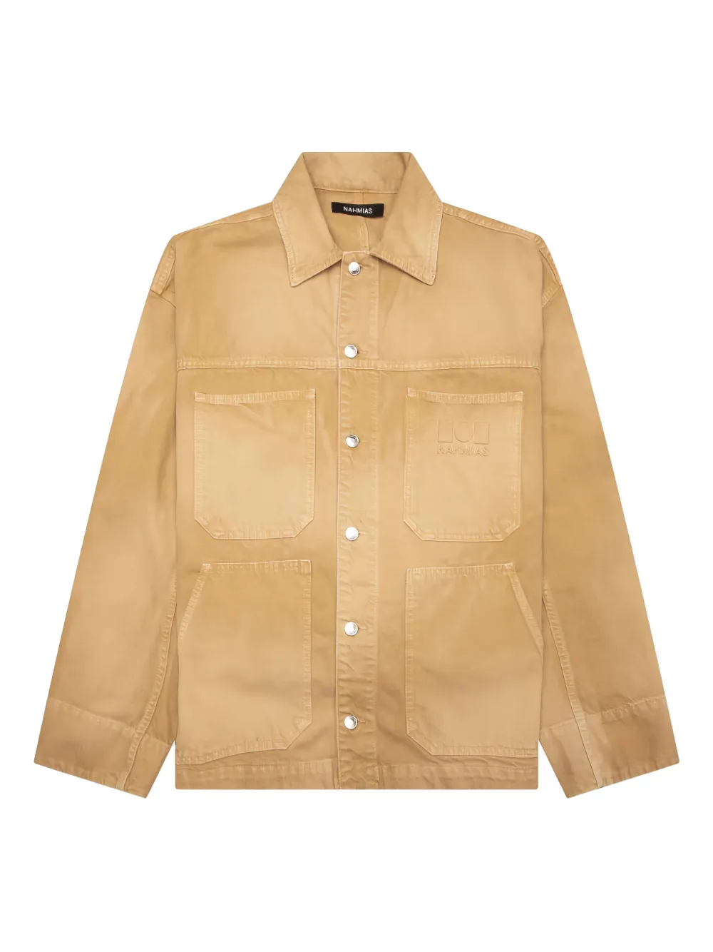 Nahmias logo-appliqué jacket - イエロー Nahmias logo-appliqué jacket - イエロー