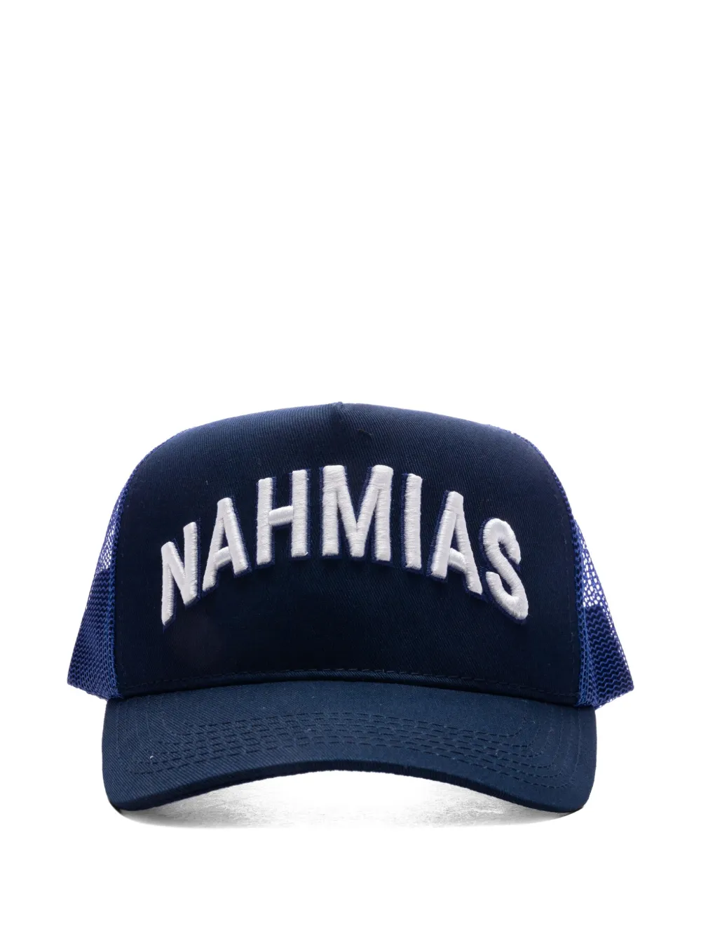Nahmias logo-embroidered cap - ブルー Nahmias logo-embroidered cap - ブルー