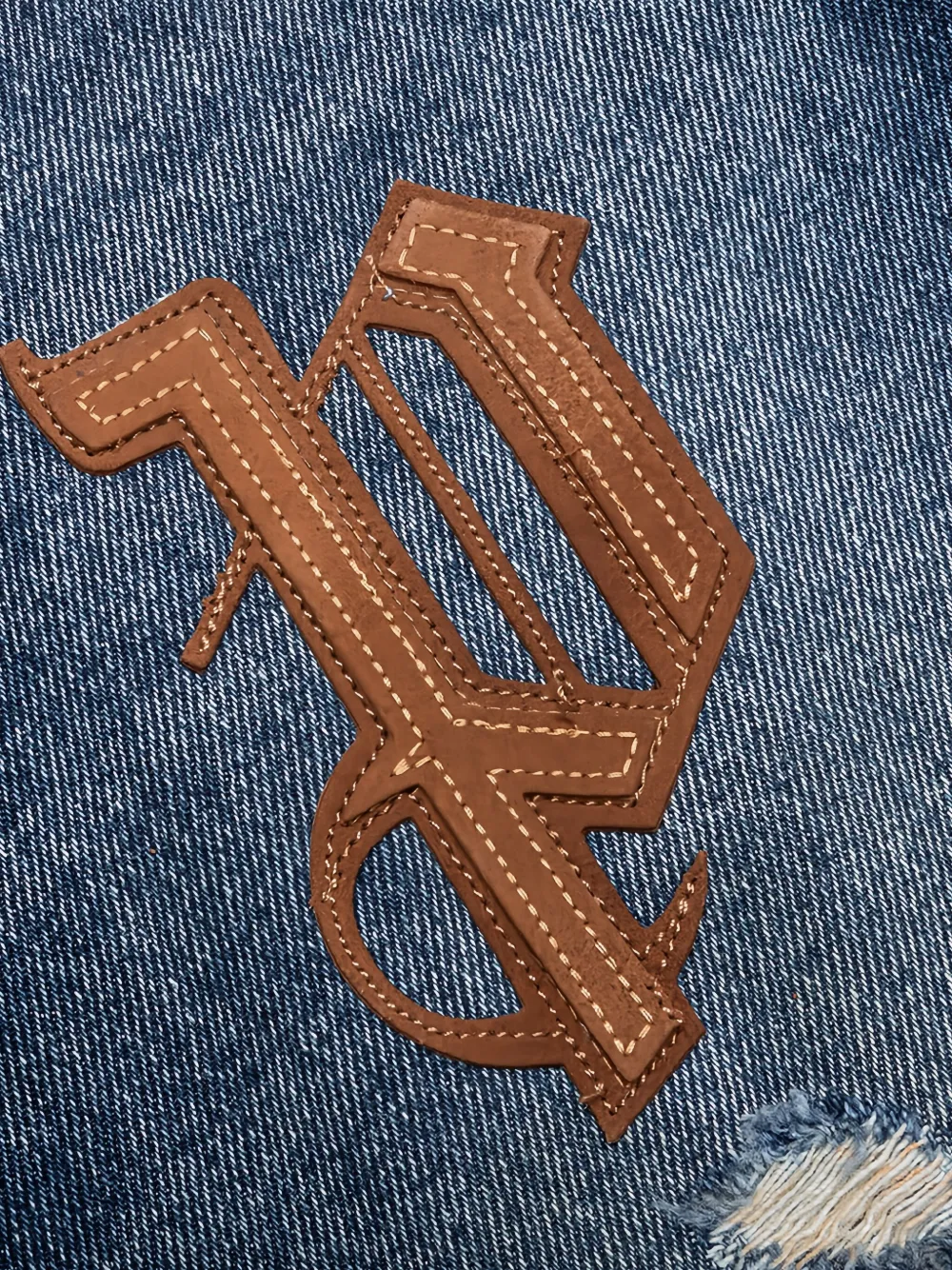 Palm Angels Jeans met logopatch Blauw