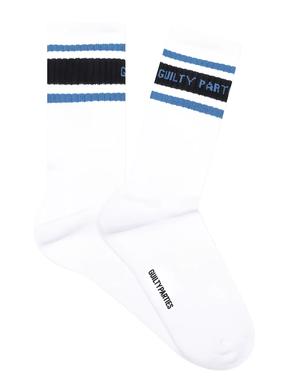 WACKO MARIA striped skater socks (pack of two) - ホワイト WACKO MARIA striped skater socks (pack of two) - ホワイト