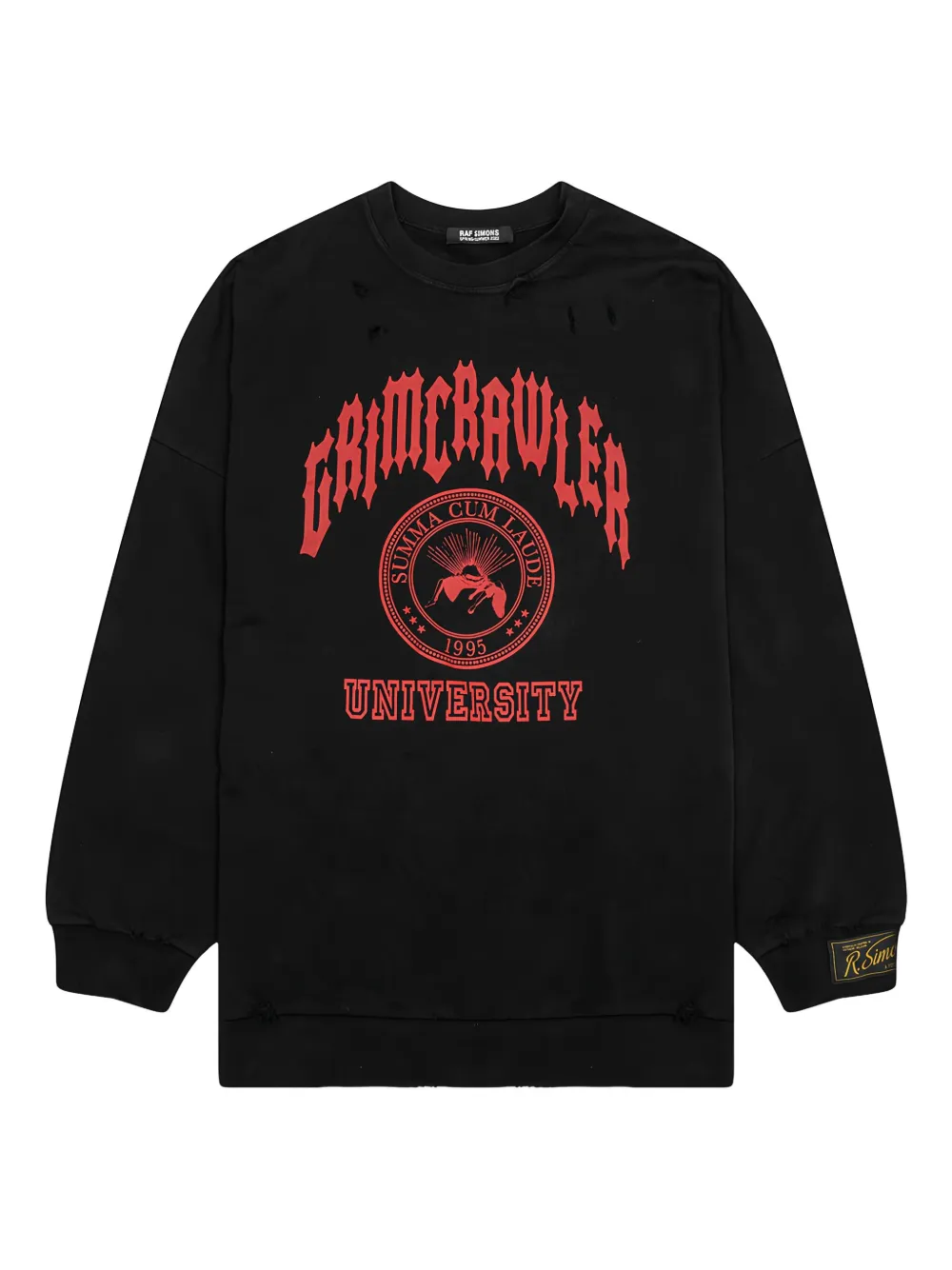 Raf Simons Grimcrawler スウェットシャツ | ブラック | Image 1