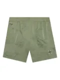 Stone Island logo-patch elasticated-waist swim shorts - Green