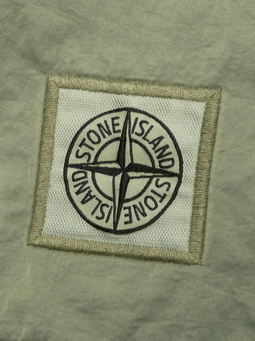 Stone Island Zwembroek met logopatch en elastische tailleband Groen