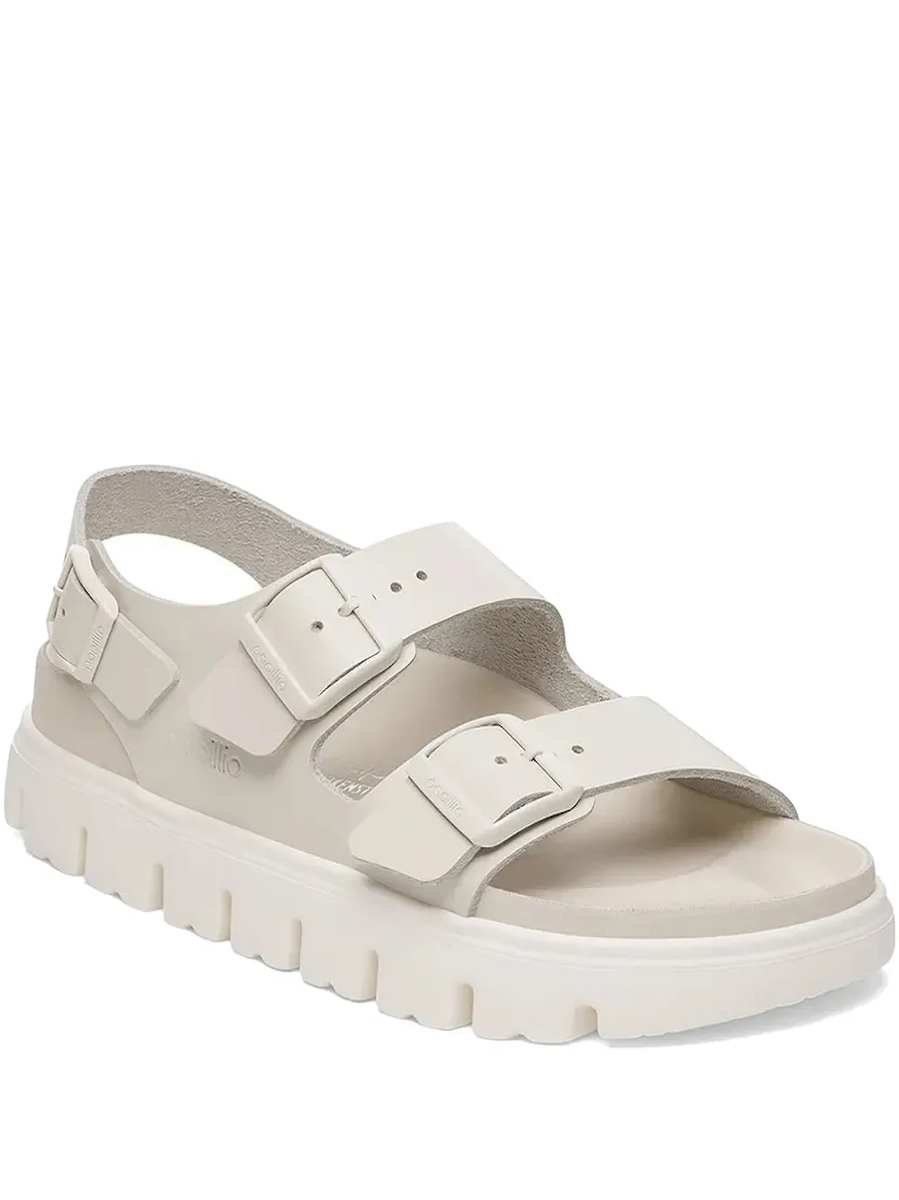 Birkenstock double-buckle sandals White