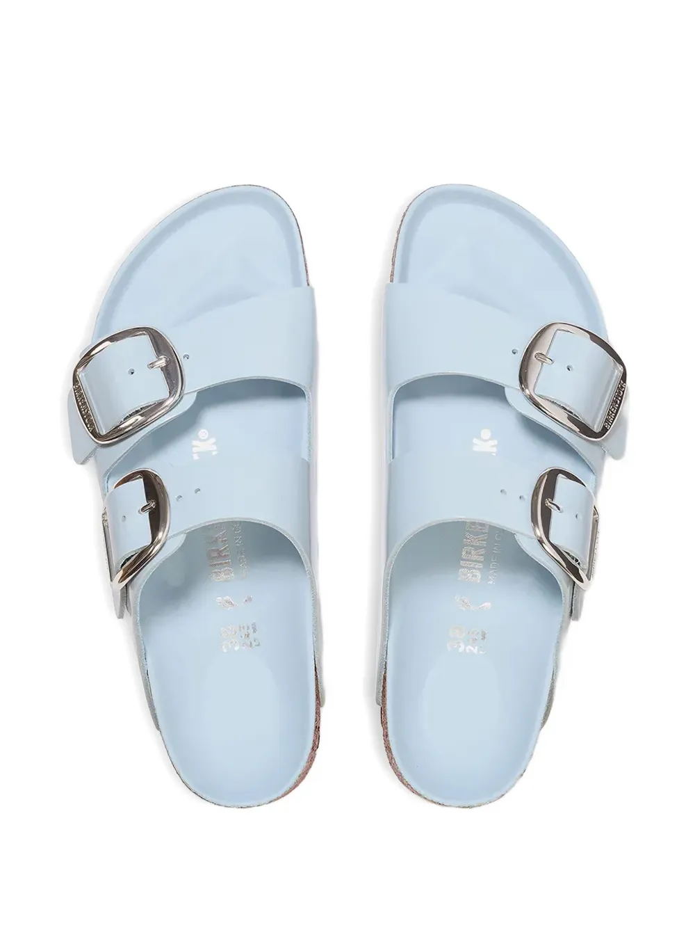 Birkenstock double-buckle slides Blue