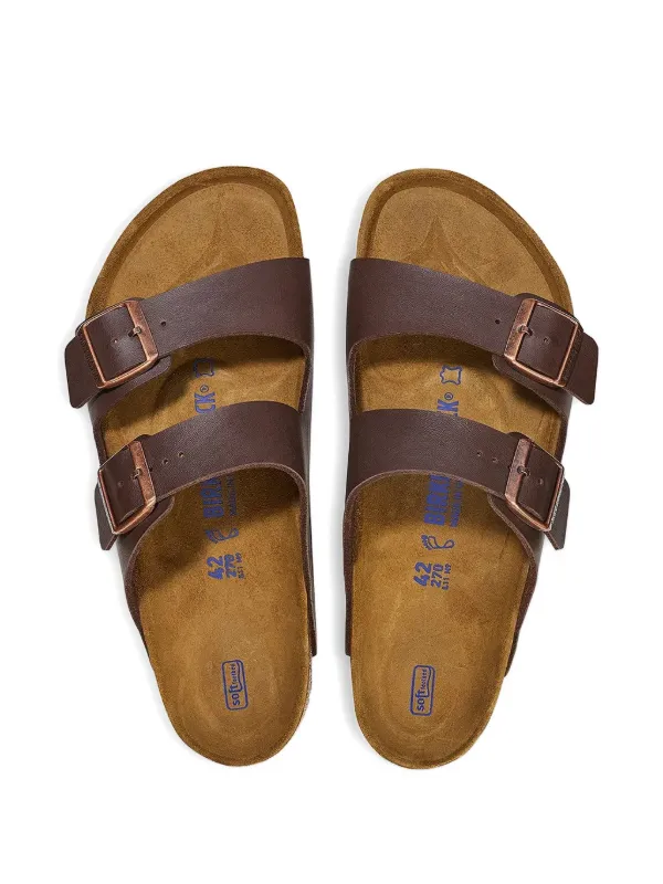 Birkenstock Sandalias Con Doble Hebilla Marrón FARFETCH ES