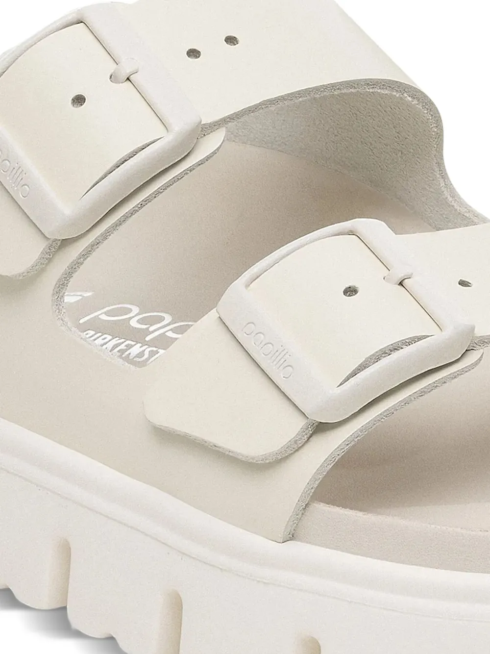 Birkenstock Arizona Chunky double-buckle platform sandals White