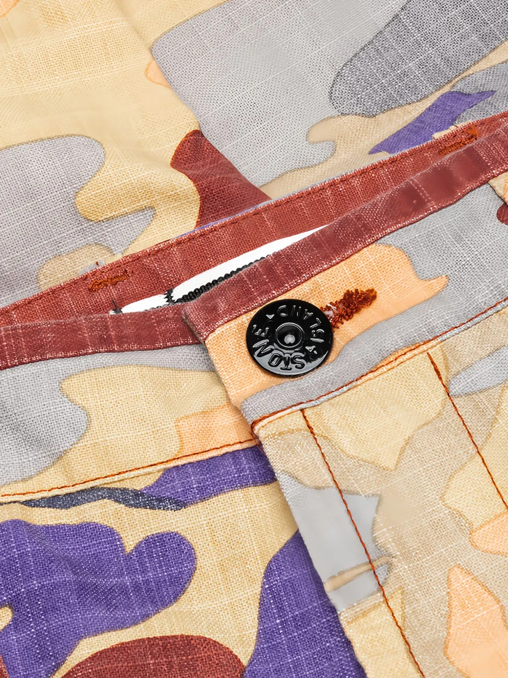 Stone Island Cargo broek met camouflageprint Oranje