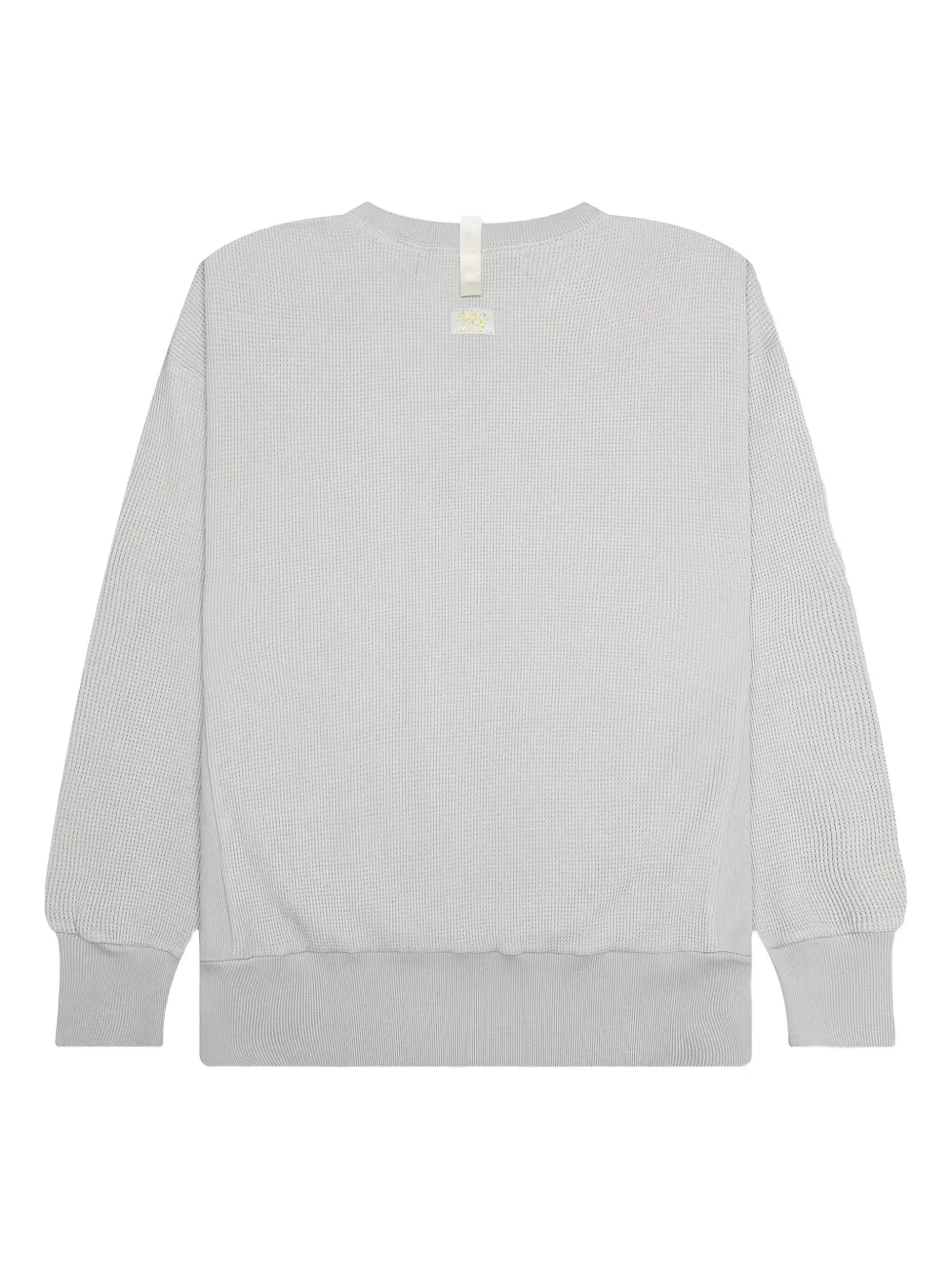 Advisory Board Crystals Sweater met ronde hals en wafeltextuur - Grijs