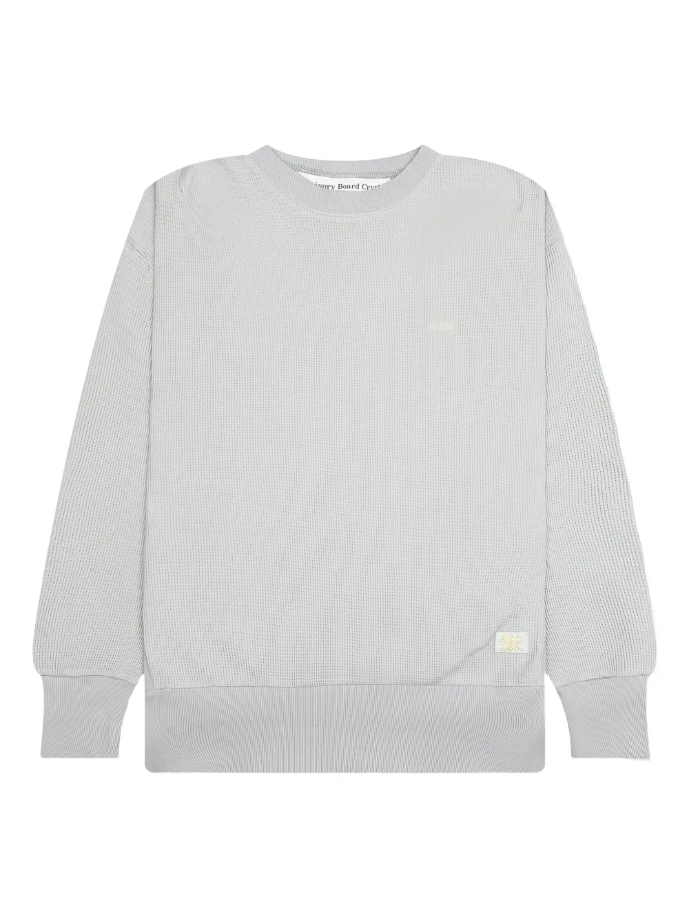 Advisory Board Crystals Sweater met ronde hals en wafeltextuur Grijs