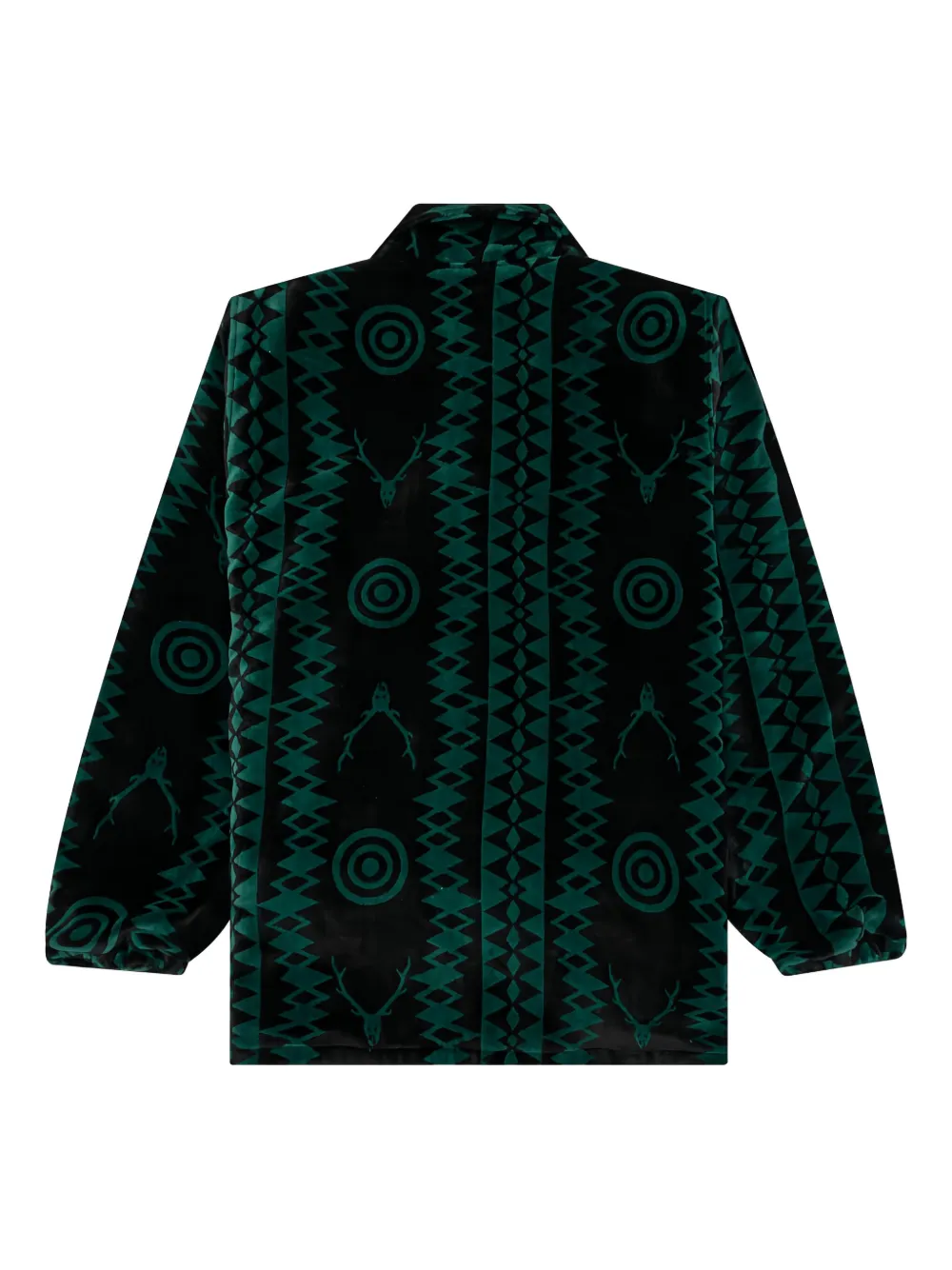 SOUTH2 WEST8 Coach shirtjack met hertenpatroon Zwart