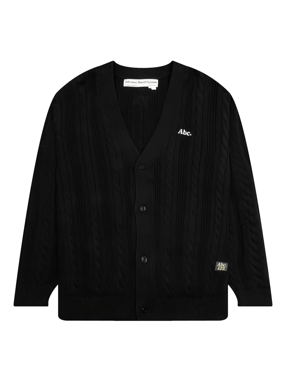 Advisory Board Crystals cable-knit cardigan | Black | Image 1