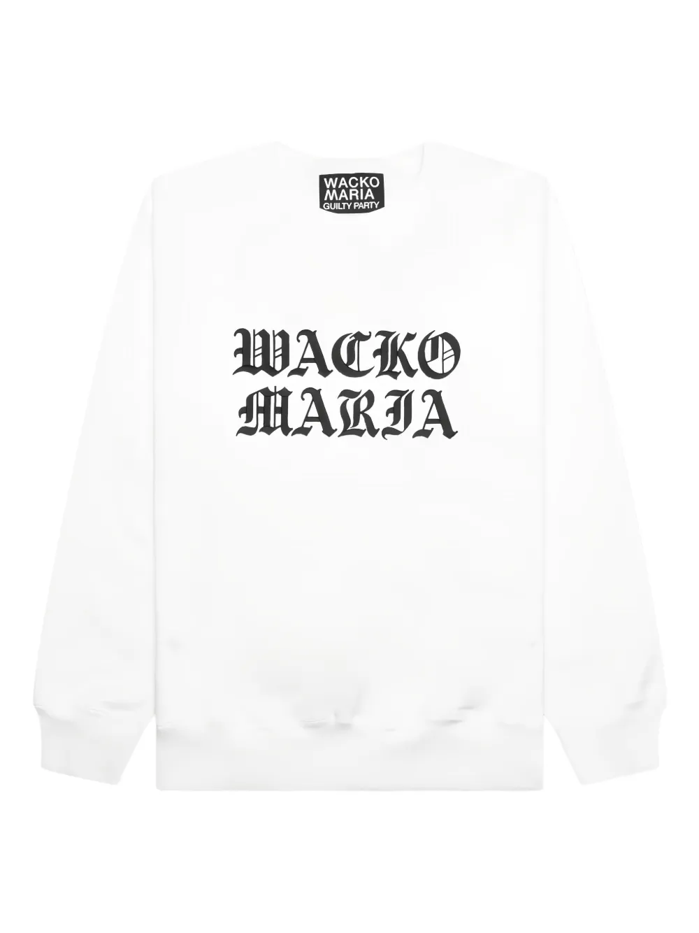WACKO MARIA embroidered crew neck sweatshirt - ホワイト WACKO MARIA embroidered crew neck sweatshirt - ホワイト