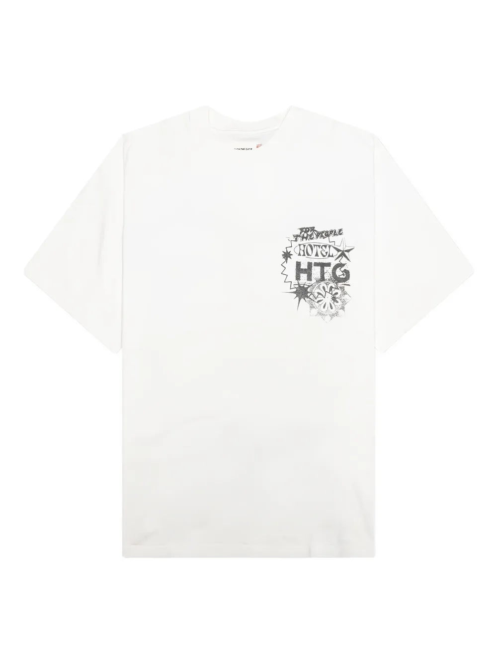 Honor The Gift Hotel Collage T-shirt Wit