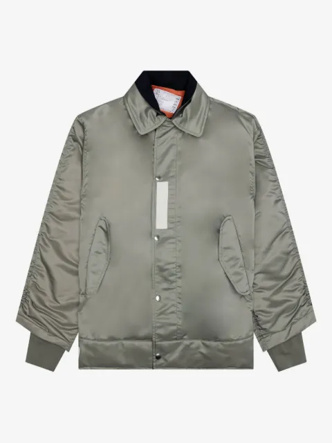 sacai pocketed bomber jacket