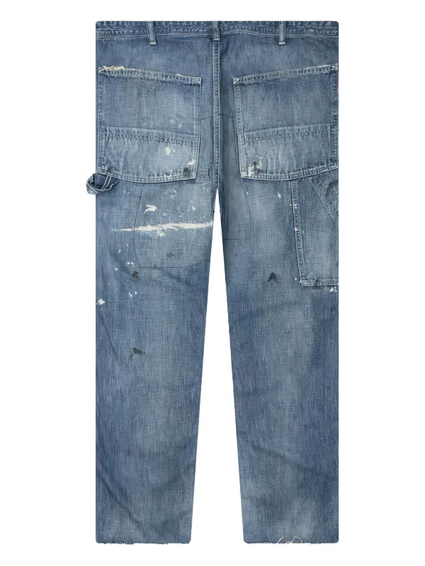 ©SAINT M×××××× PAINTER DENIM PANTS S SAINT MXXXXXX Painter Distressed Jeans | Blue | FARFETCH