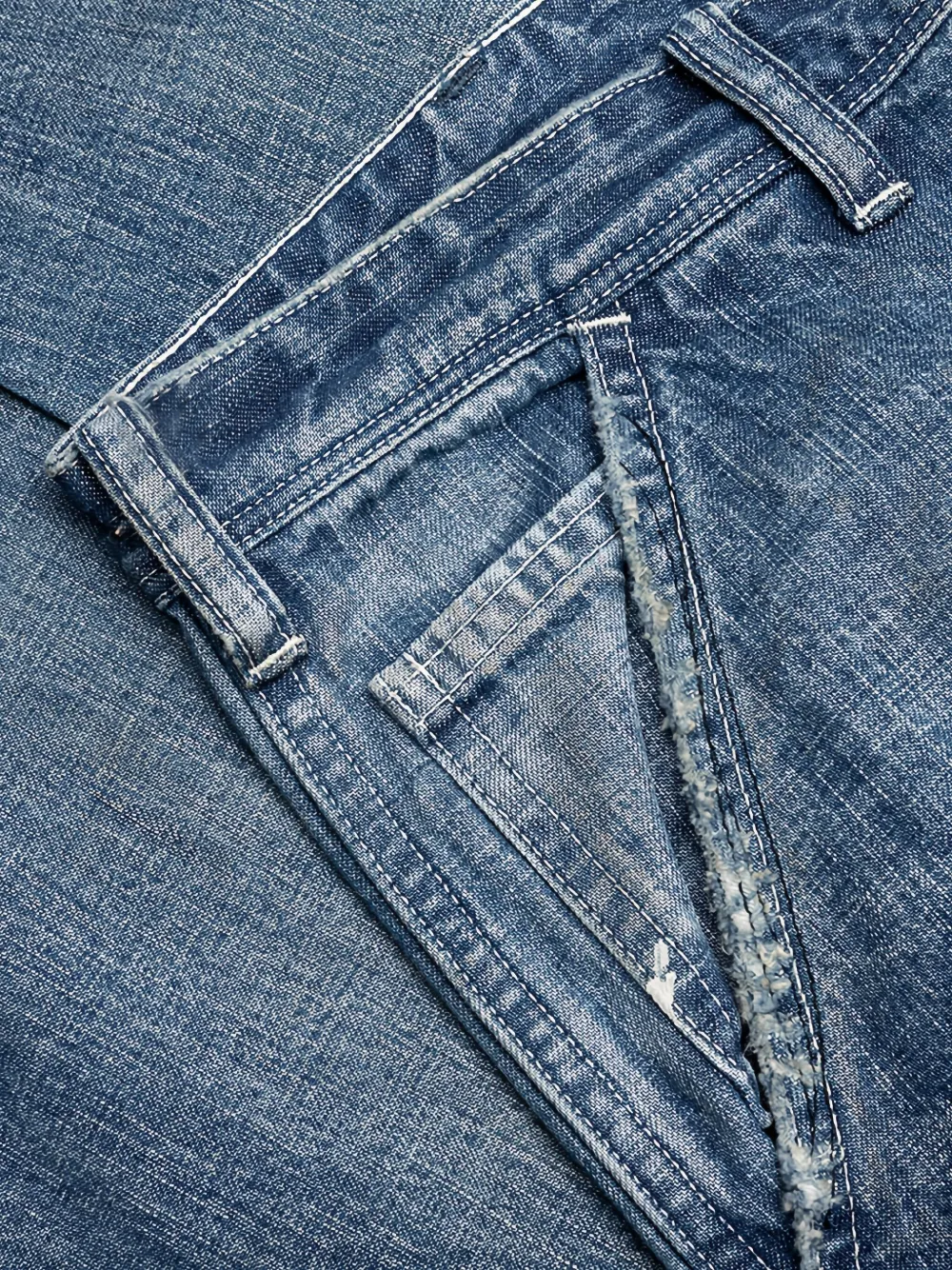 Saint Mxxxxxx Painter Splattered Jeans In Blue