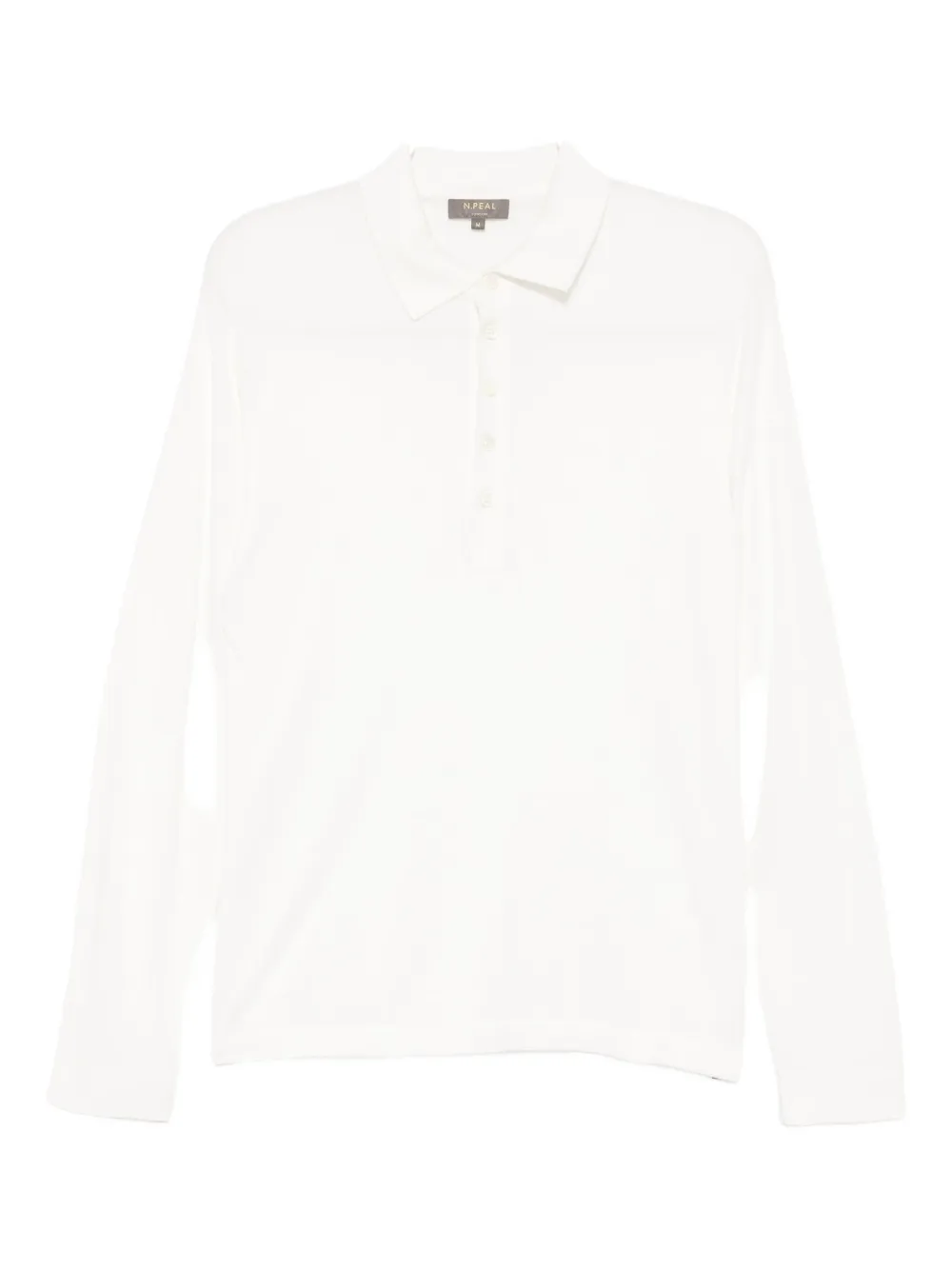 N.Peal Katoenen poloshirt Wit