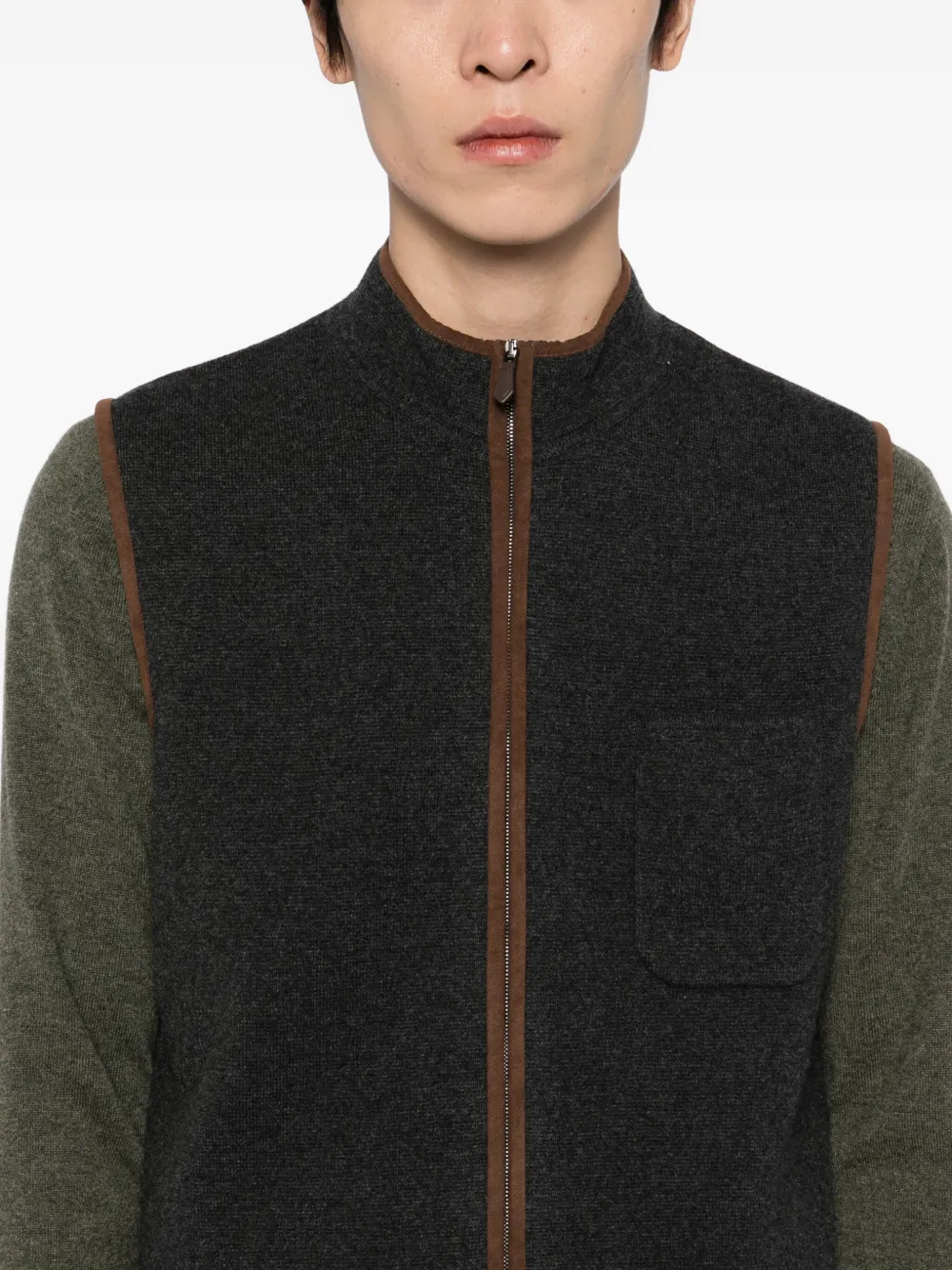 N.Peal Shaftesbury bodywarmer Grijs