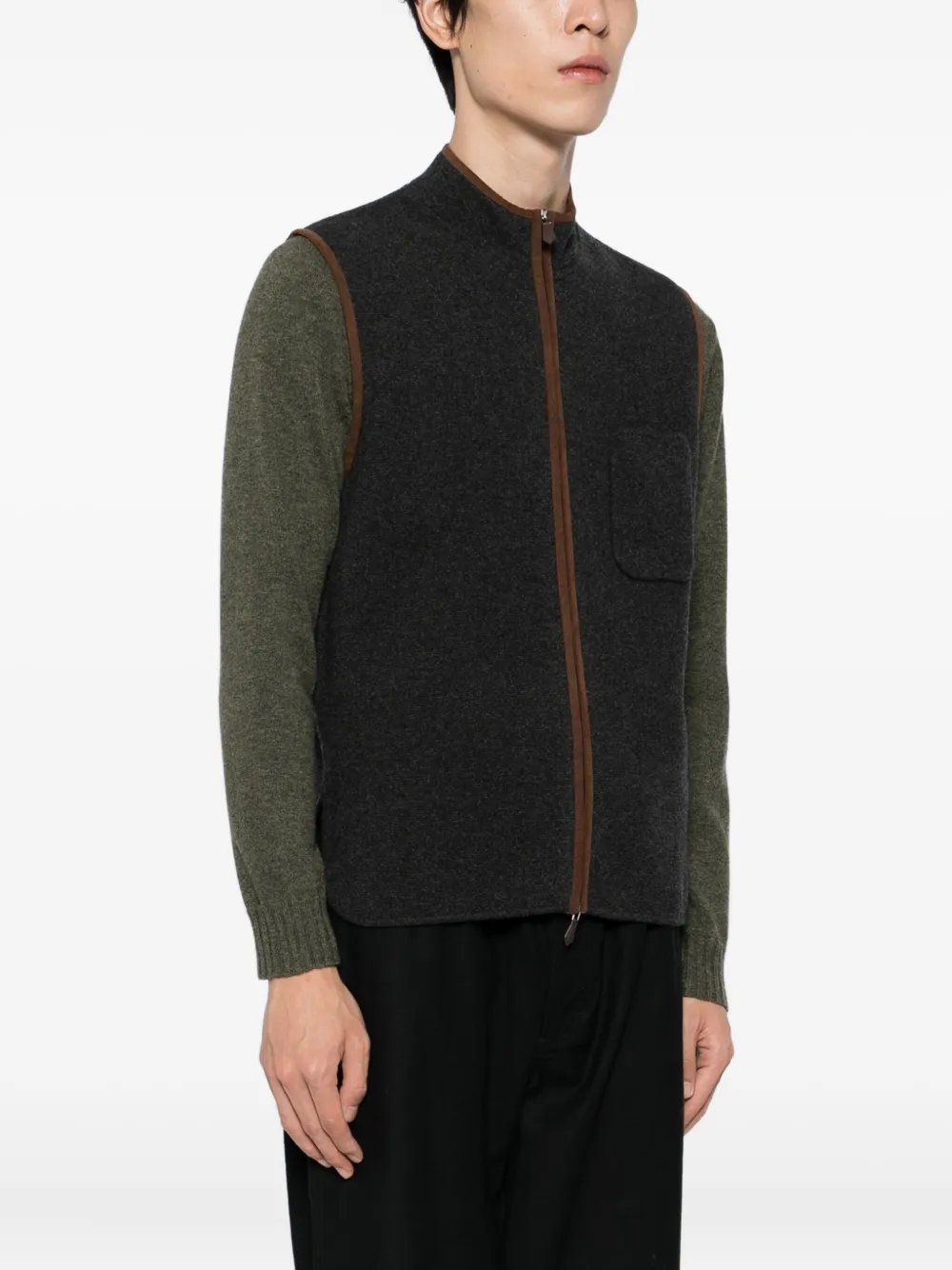 N.Peal Shaftesbury bodywarmer Grijs