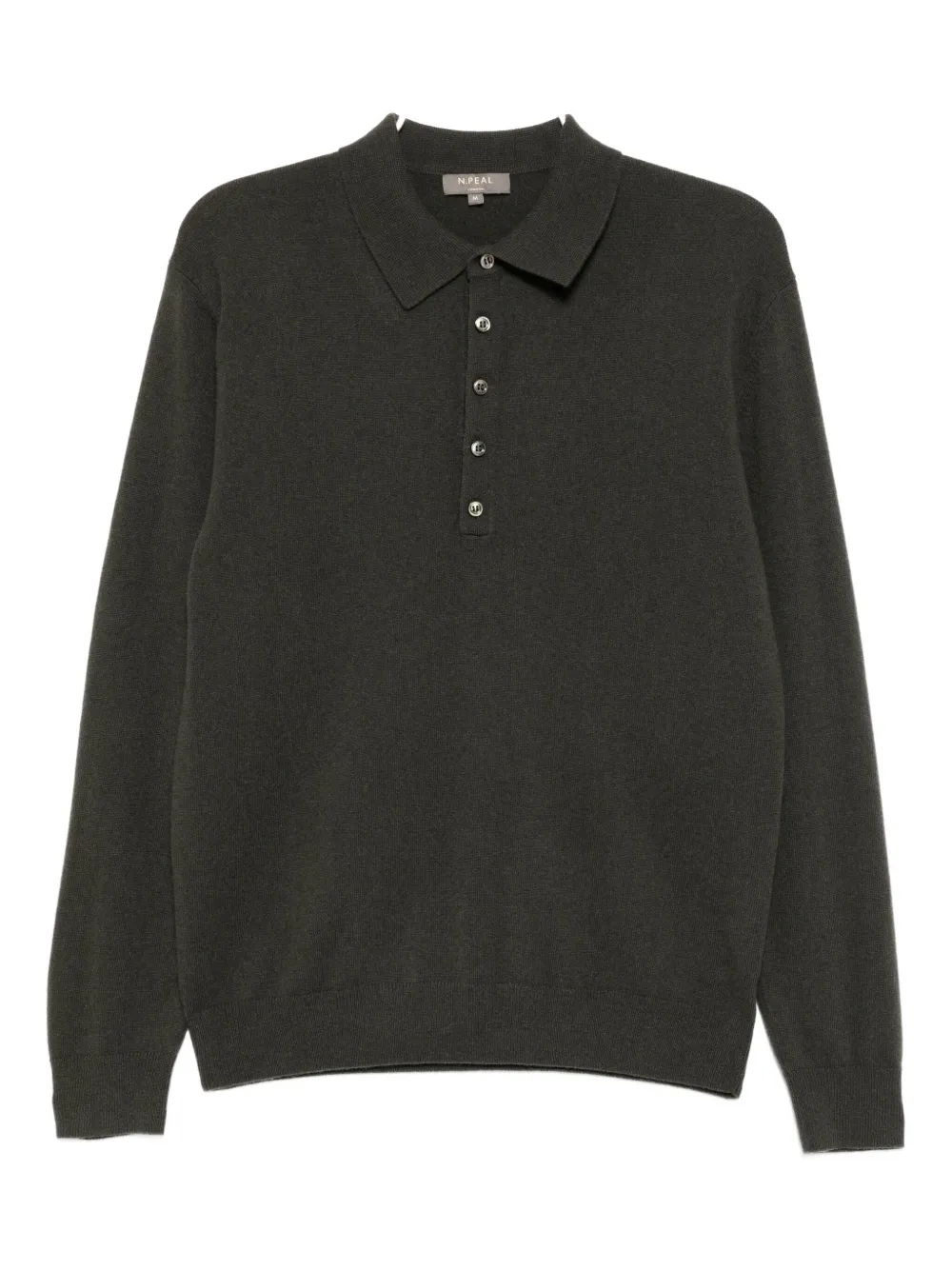 N.Peal Greenwich poloshirt Groen
