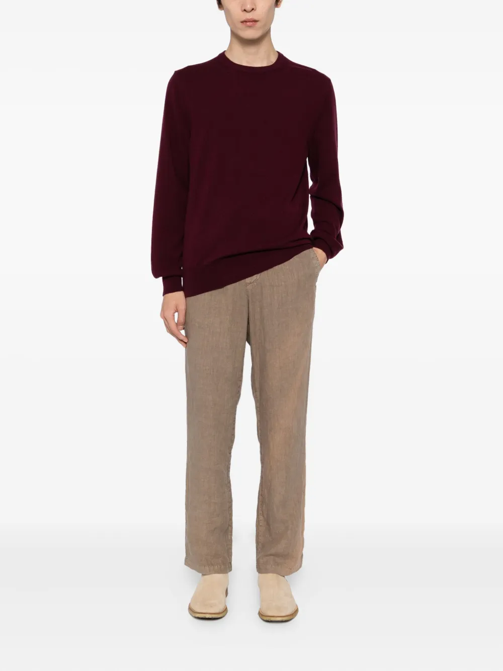 N.Peal Oxford trui - Rood