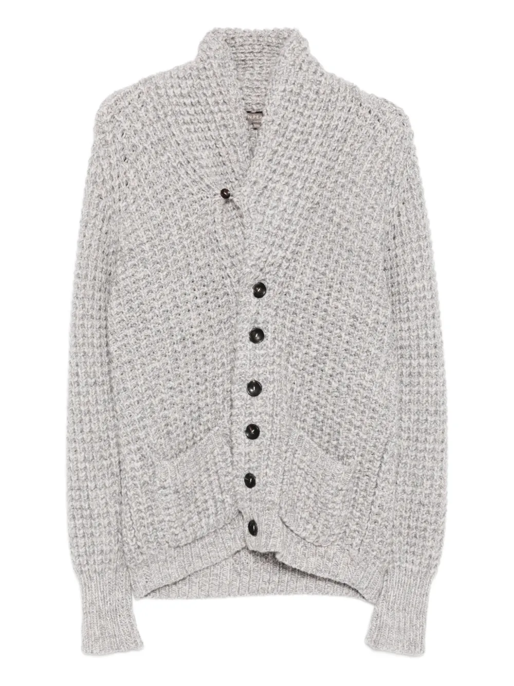 N.Peal textured kensington cardigan - Grey