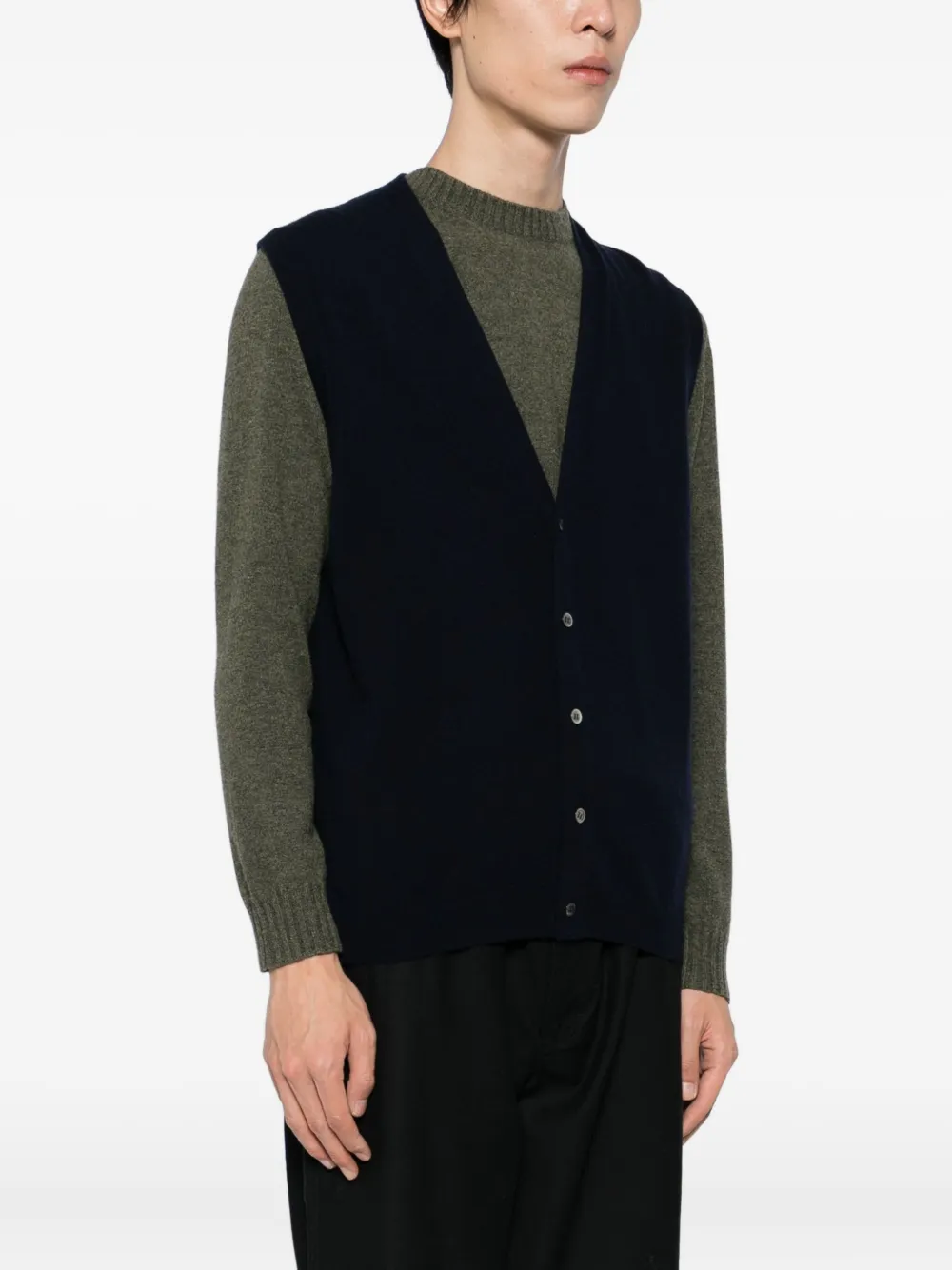 N.Peal Kasjmier vest Blauw