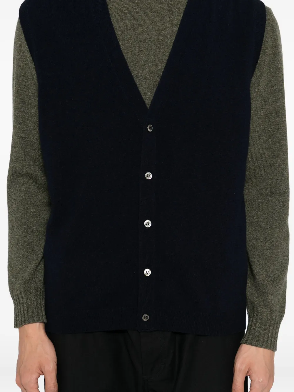 N.Peal Kasjmier vest Blauw