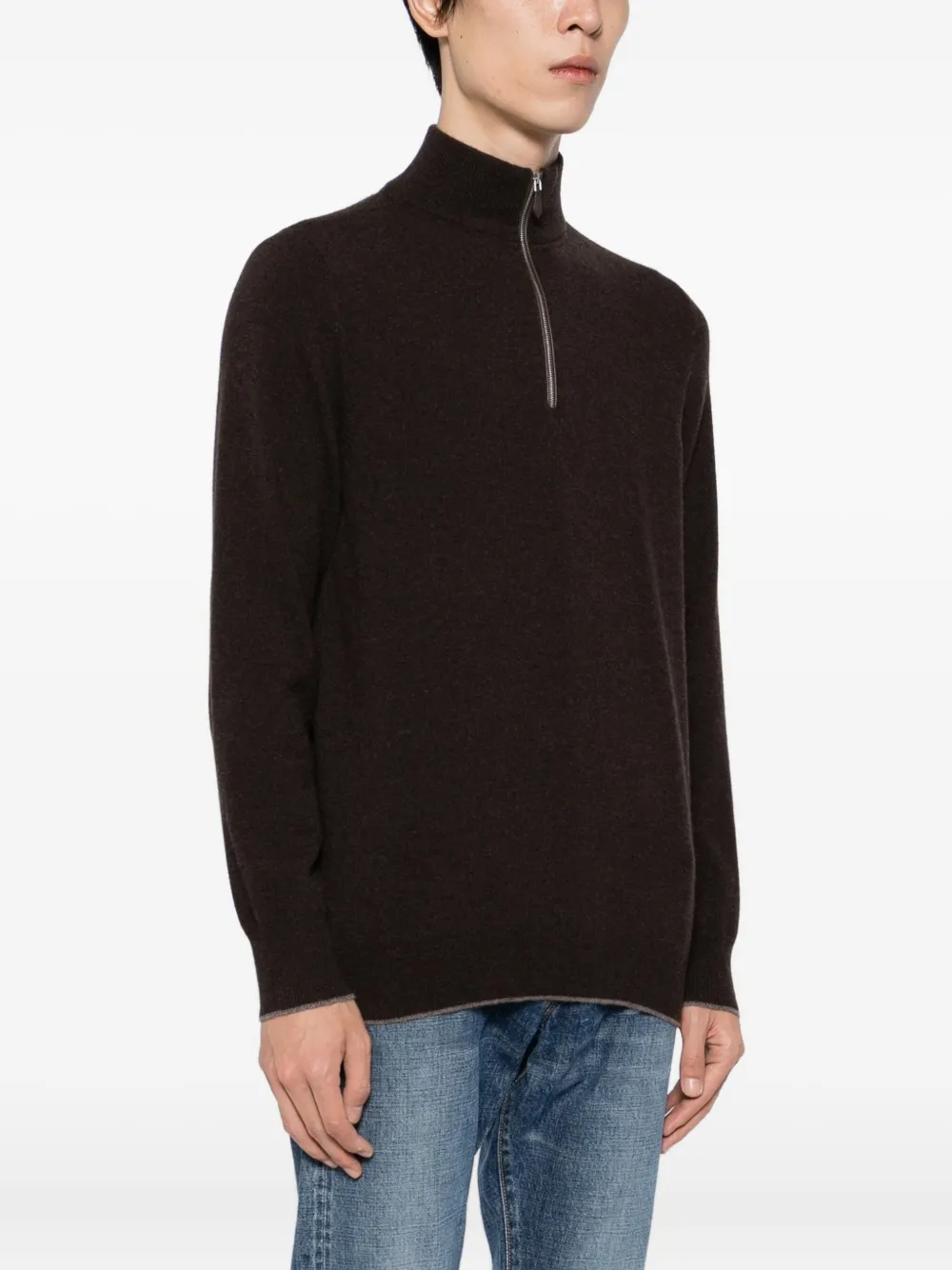 N.Peal Carnaby trui Bruin