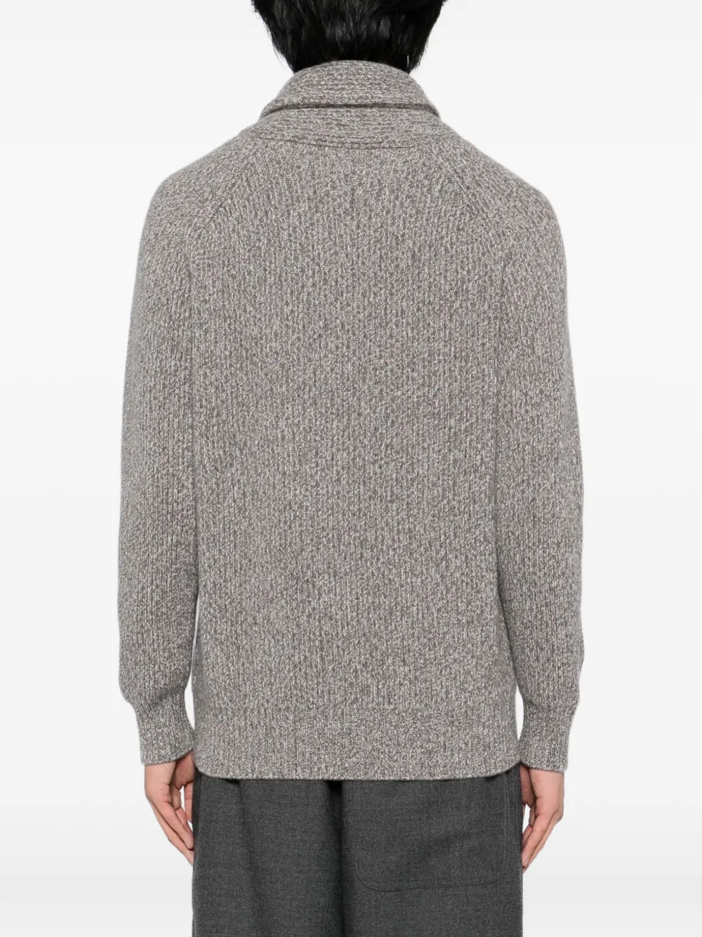 N.Peal Trui met sjaalkraag Grijs