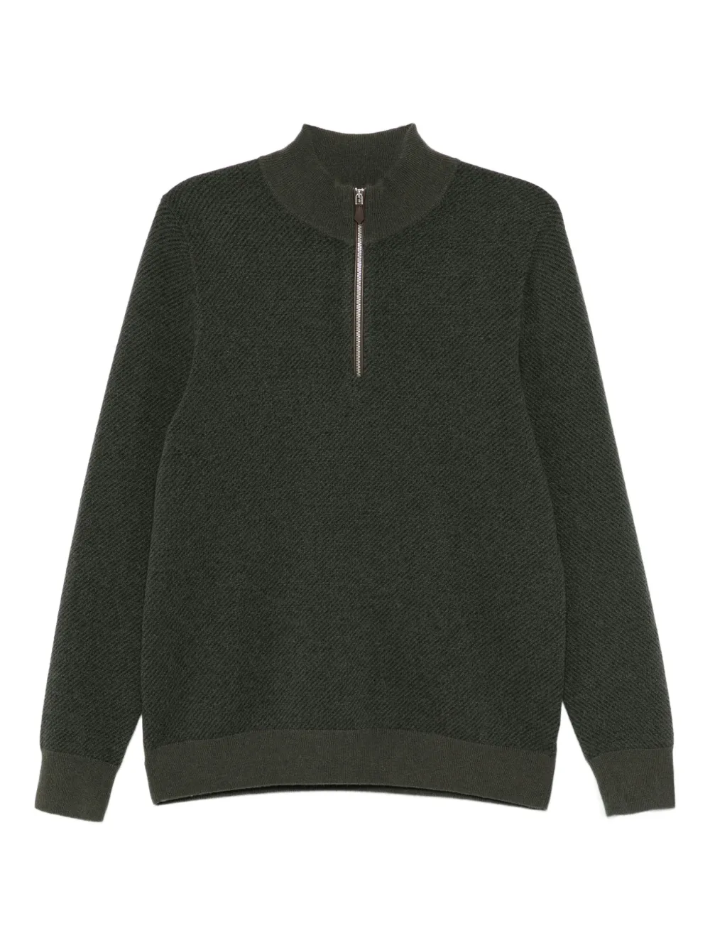 N.Peal temple jacquard sweater - Grün