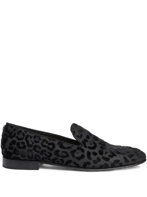 Roberto Cavalli leopard loafers