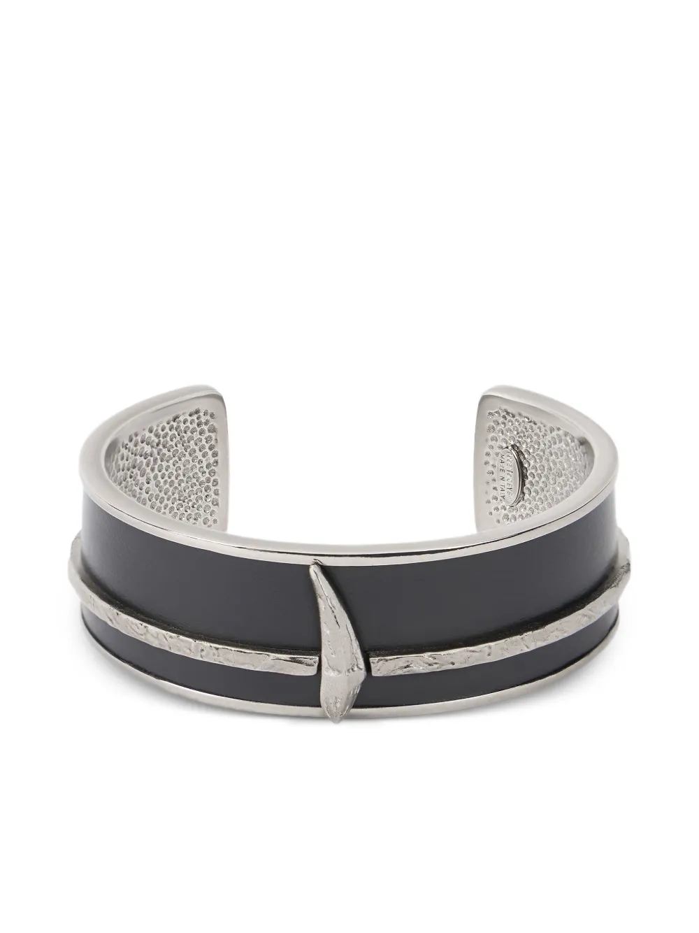 Roberto Cavalli textured-detail bracelet - Nero