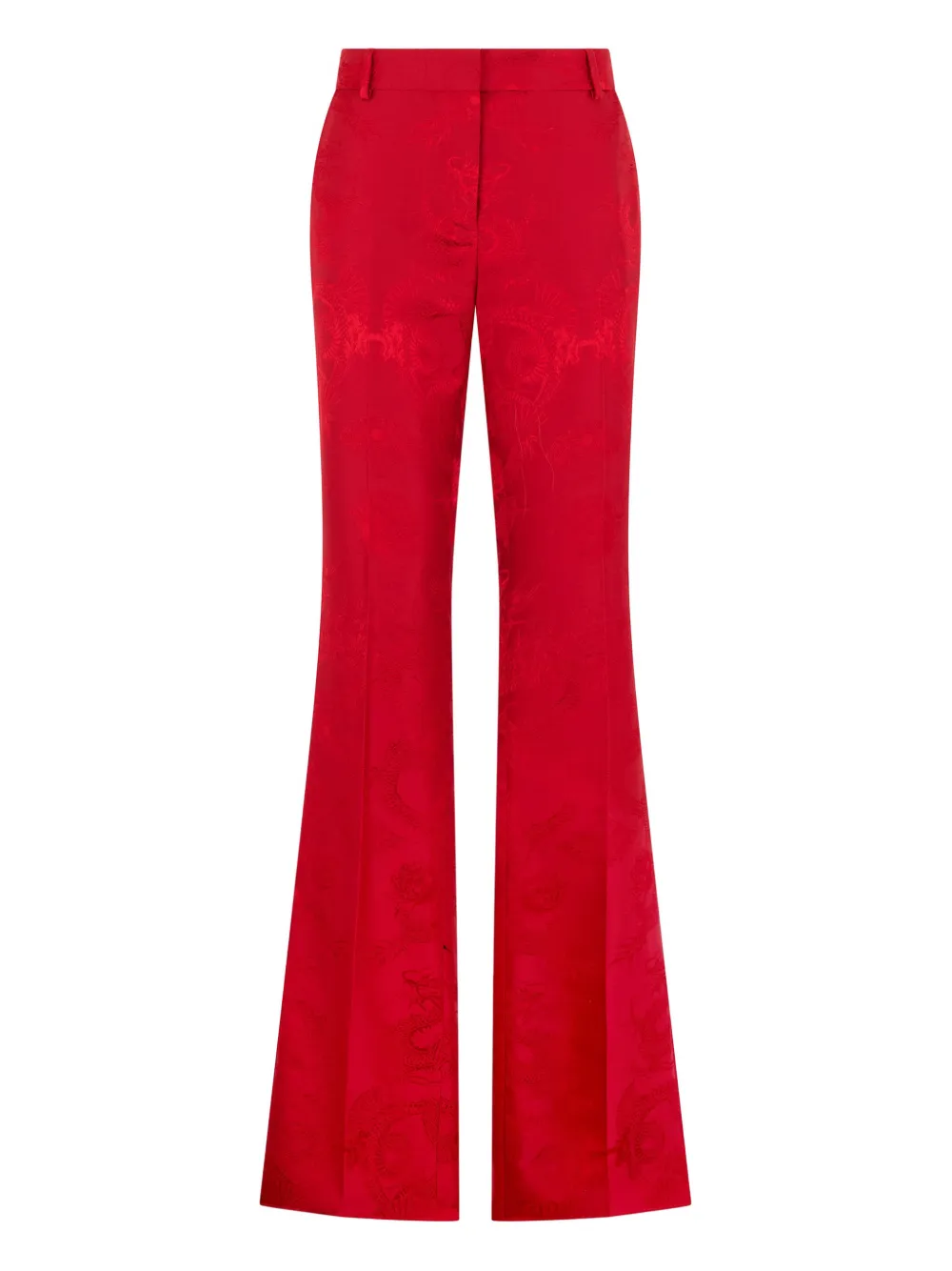 Roberto Cavalli floral trousers - Rosso