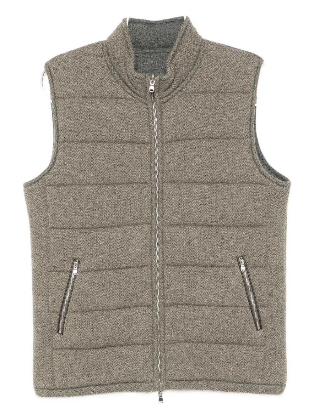 N.Peal Gilet Mall - Marrone