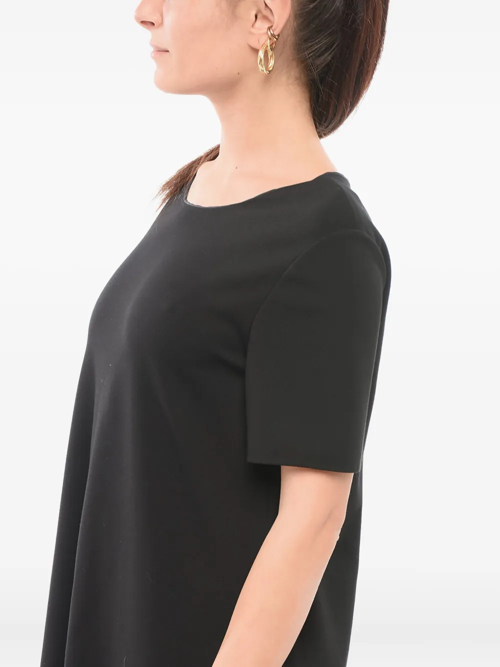 The Row Flared maxi-jurk Zwart